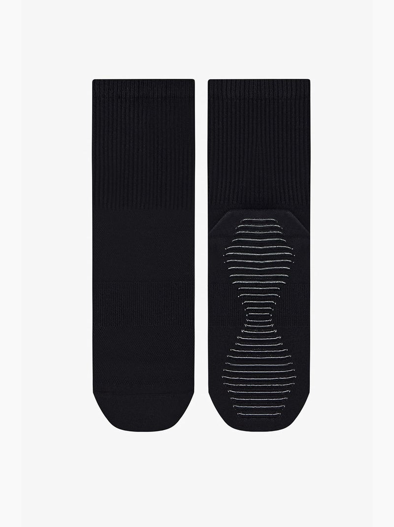 Chaussettes mi-hautes non sport penti Noir - Kiabi
