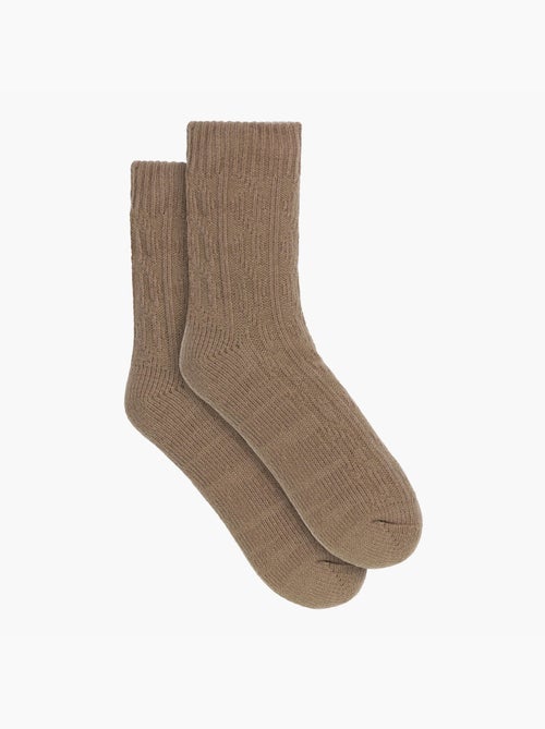 Chaussettes mi-hautes polaire Cocoon - Kiabi