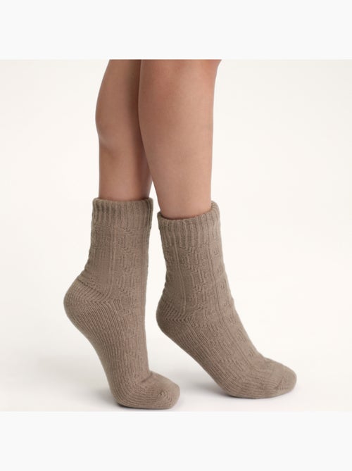 Chaussettes mi-hautes polaire Cocoon - Kiabi