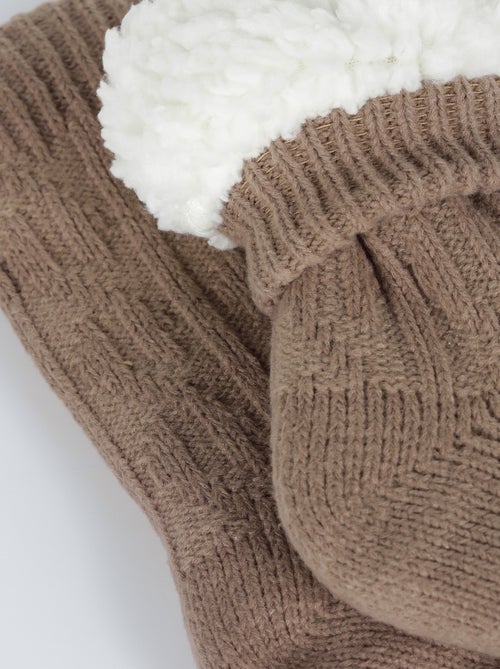 Chaussettes mi-hautes polaire Cocoon - Kiabi