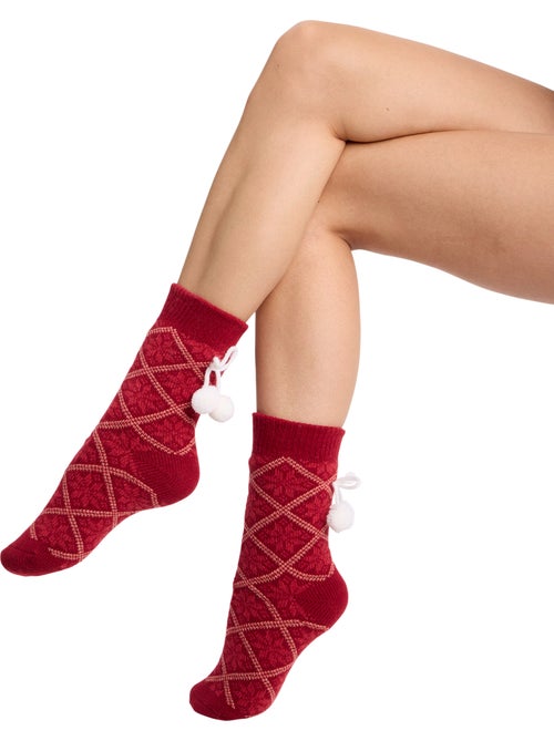 Chaussettes mi-hautes polaire cocoon - Kiabi Chaussettes mi-hautes polaire cocoon - Kiabi