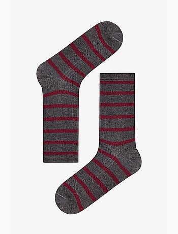 Chaussettes mi-hautes rayées et pailletées parlak line, lot de 2 penti