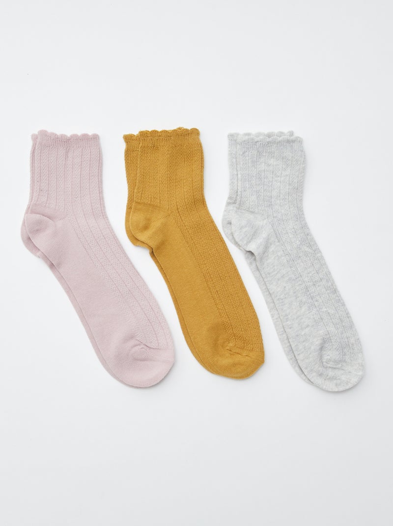 Chaussettes mi-hautes ROSE - Kiabi