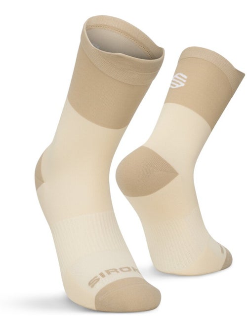 Chaussettes mi-hautes trail running randonnée homme et femme pindos stone - Kiabi Chaussettes mi-hautes trail running randonnée homme et femme pindos stone - Kiabi