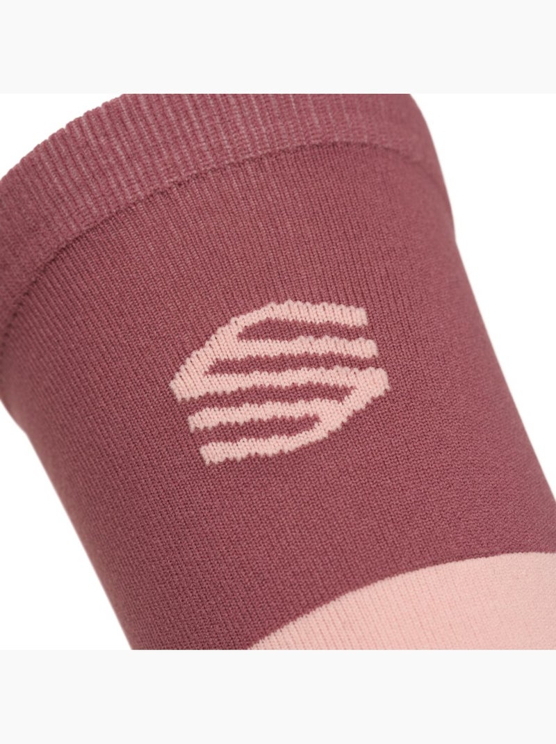 Chaussettes mi-hautes trail running randonnée homme et femme pindos Violet - Kiabi