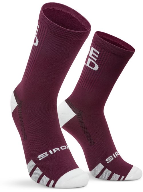 Chaussettes mi-mollet cyclisme gravel cyclisme homme et femme gs2 burgundy - Kiabi Chaussettes mi-mollet cyclisme gravel cyclisme homme et femme gs2 burgundy - Kiabi