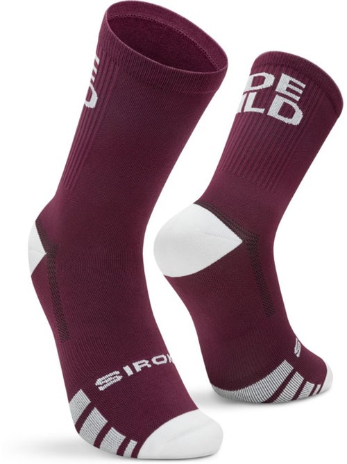 Chaussettes mi-mollet cyclisme gravel cyclisme homme et femme gs2 burgundy - Kiabi Chaussettes mi-mollet cyclisme gravel cyclisme homme et femme gs2 burgundy - Kiabi