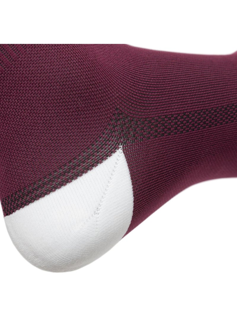 Chaussettes mi-mollet cyclisme gravel cyclisme homme et femme gs2 burgundy Rouge - Kiabi