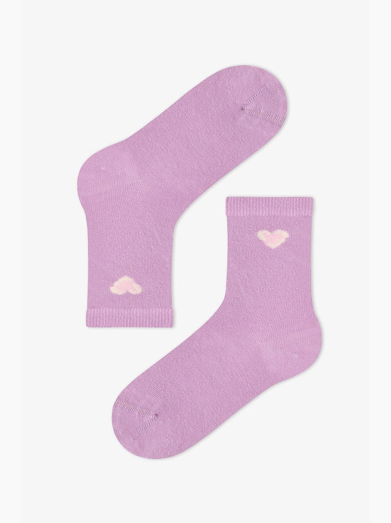 Chaussettes mi-mollet fille à motif léopard mignon, lot de 2 penti Blanc - Kiabi