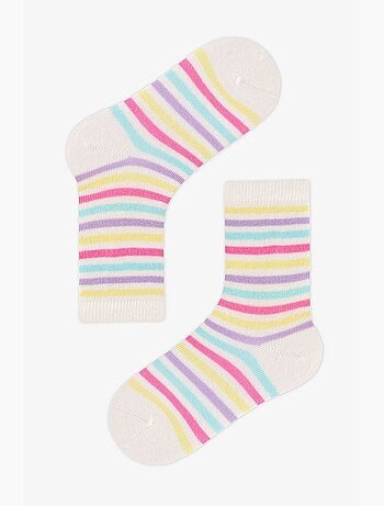 Chaussettes mi-mollet fille space cat à motif chat, lot de 4 penti