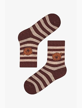 Chaussettes mi-mollet garçon ie bears à motif ours, lot de 2 penti