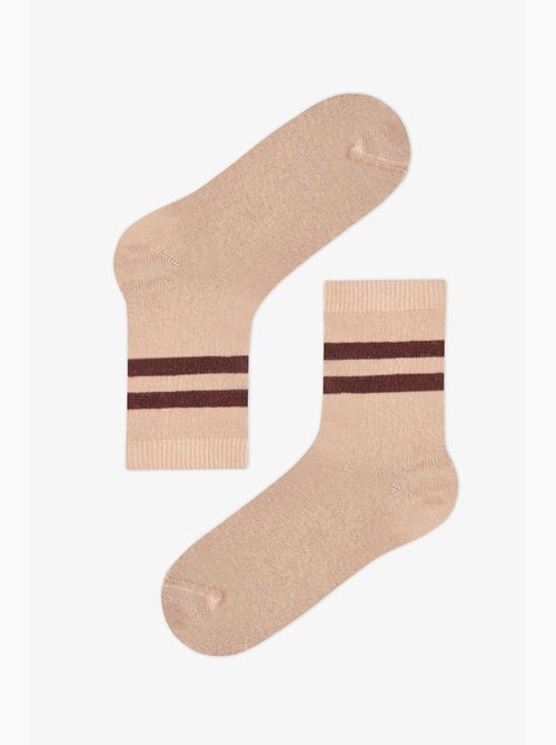 Chaussettes mi-mollet garçon ie bears à motif ours, lot de 2 penti - Kiabi Chaussettes mi-mollet garçon ie bears à motif ours, lot de 2 penti - Kiabi