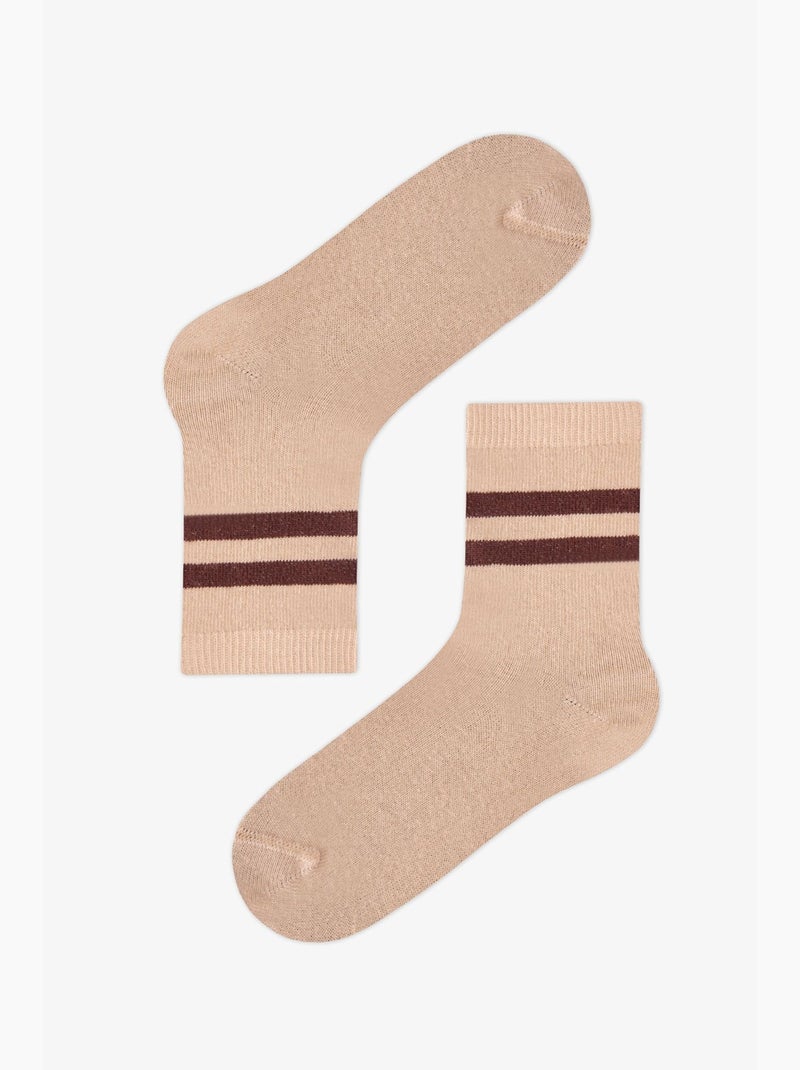 Chaussettes mi-mollet garçon ie bears à motif ours, lot de 2 penti Marron - Kiabi