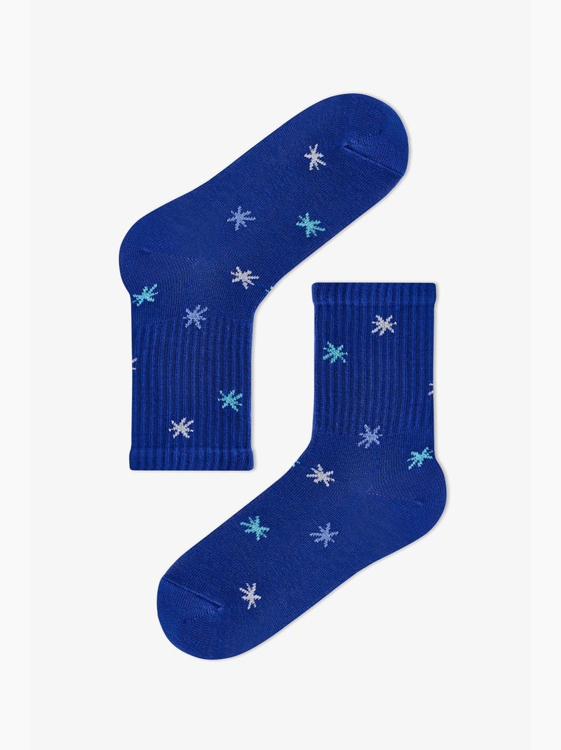 Chaussettes mi-mollet garçon rockstar capy en coton, lot de 2 penti Bleu marine - Kiabi