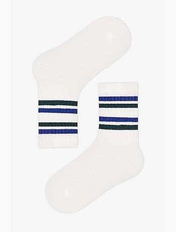 Chaussettes mi-mollet garçon sailor à rayures, lot de 2 penti