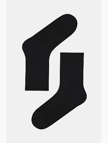 Chaussettes mi-mollet jacquard confortables en mélange modal penti