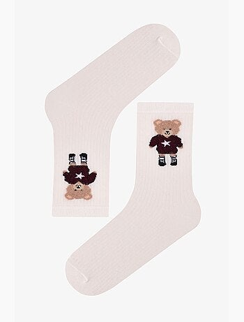 Chaussettes mi-mollet paire étoile lune penti