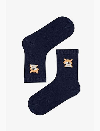 Chaussettes mi-mollet paire garçon the paw club penti