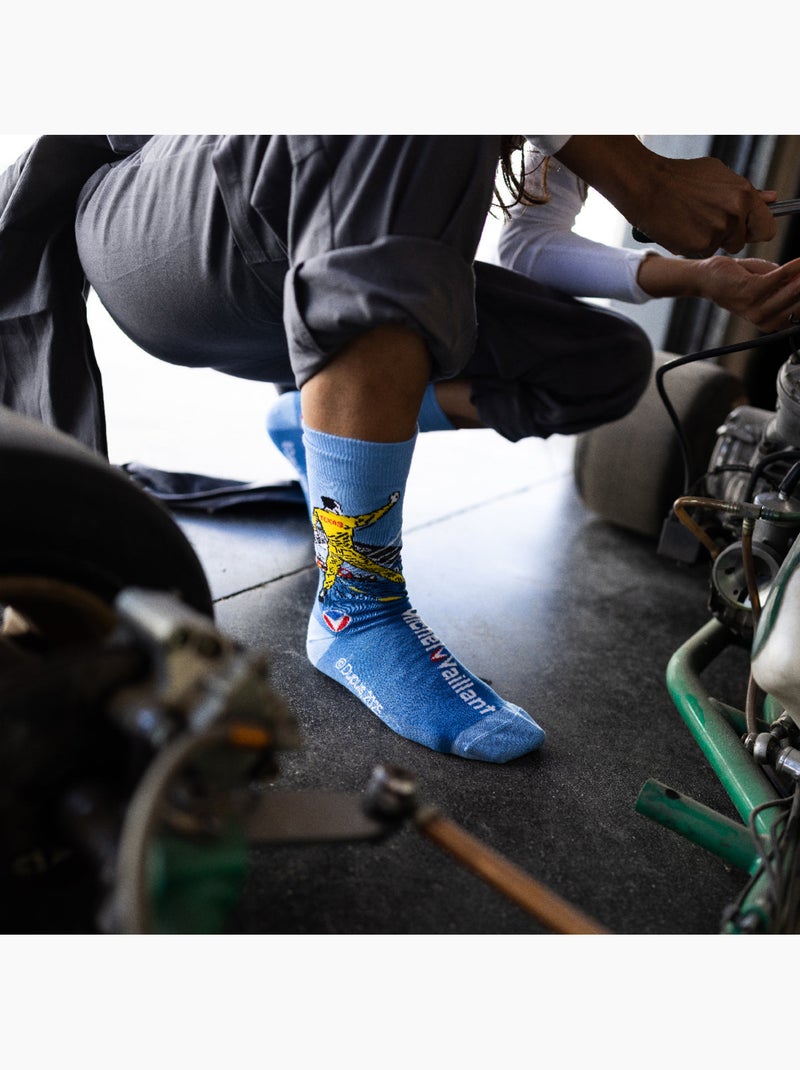 Chaussettes Michel Vaillant, Le 13 Est Au Départ Bleu - Kiabi
