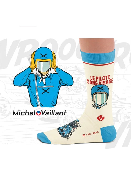 Chaussettes Michel Vaillant, Le Pilote Sans Visage - Kiabi