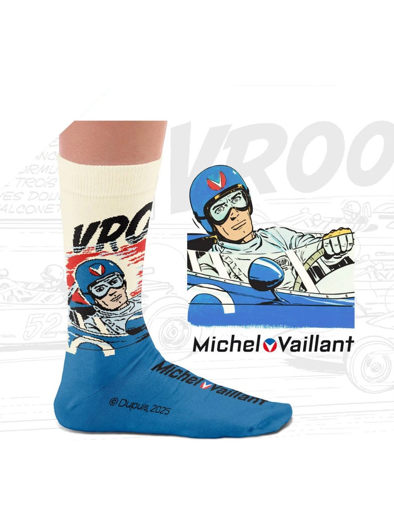 Chaussettes Michel Vaillant, Pilote Légendaire Blanc - Kiabi