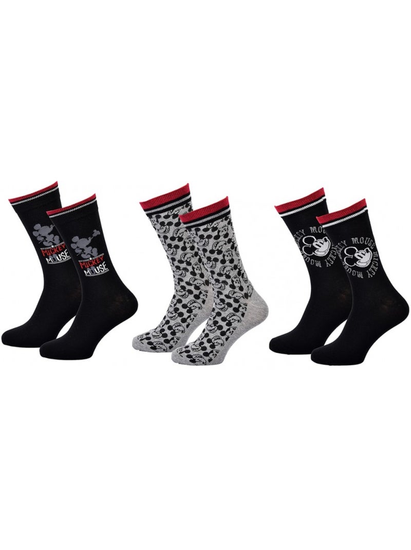 Chaussettes Mickey - Pack de 3 Multicolore - Kiabi