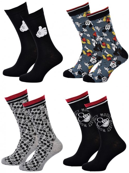 Chaussettes Mickey - Pack de 4 - Kiabi