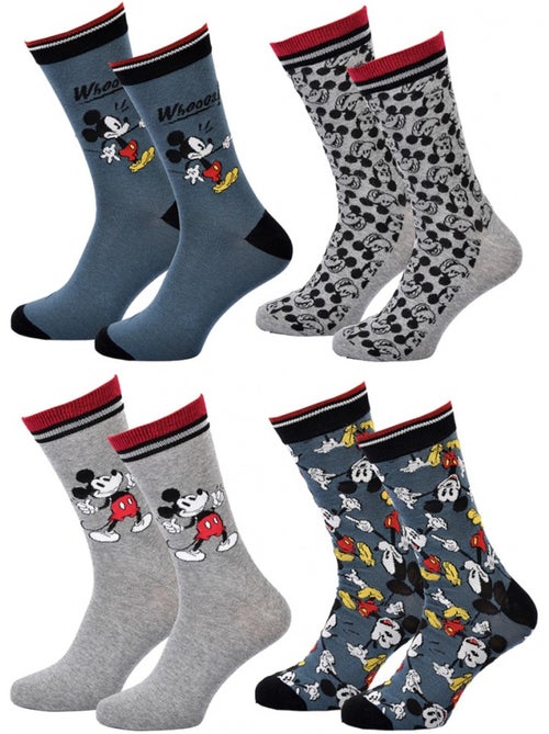 Chaussettes Mickey - Pack de 4 - Kiabi