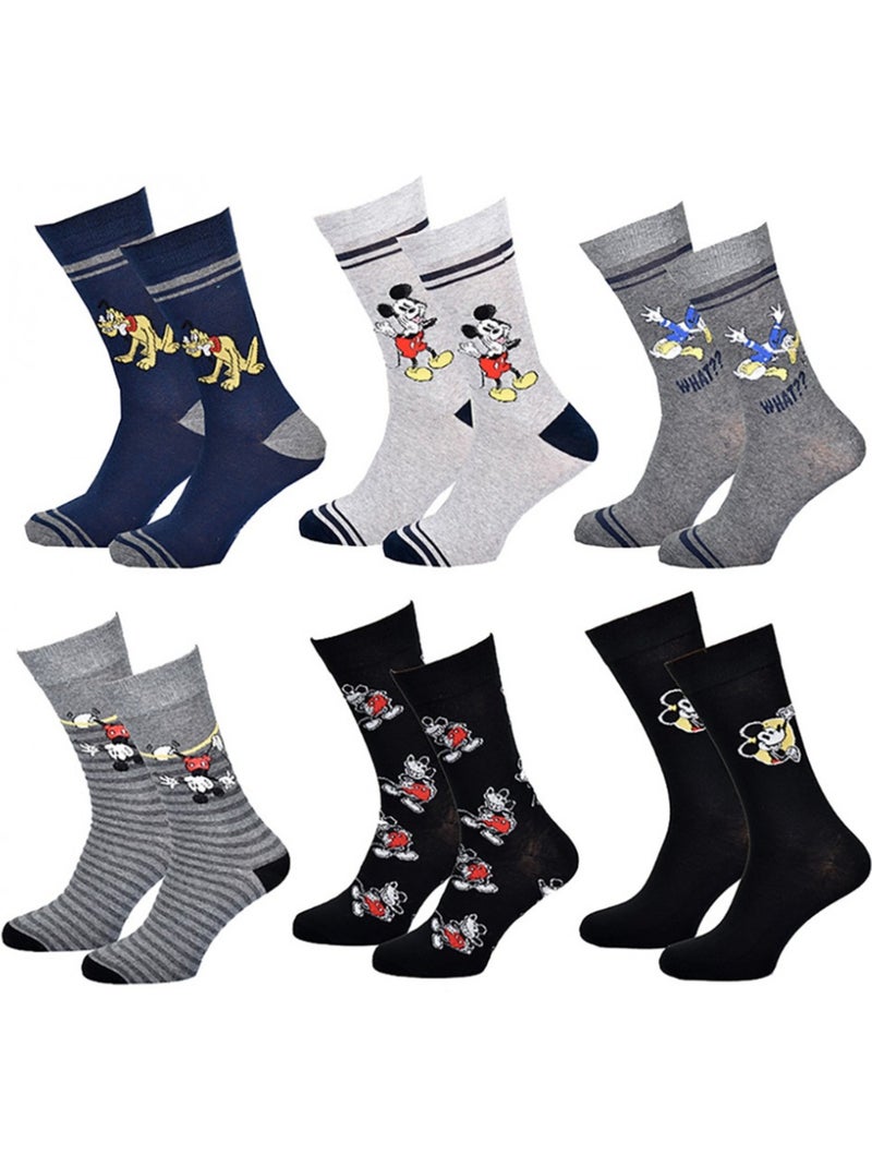 Chaussettes Mickey - Pack de 6 Multicolore - Kiabi