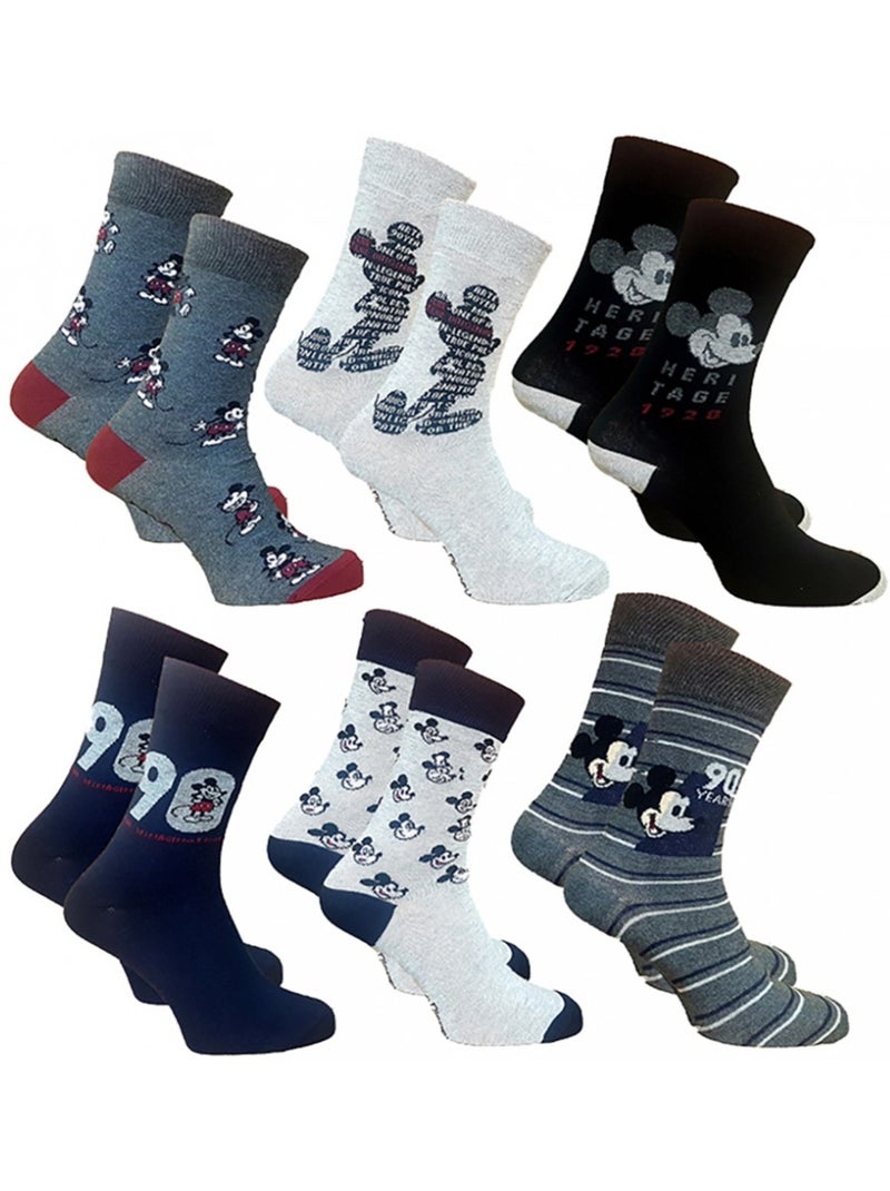 Chaussettes Mickey - Pack de 6 Multicolore - Kiabi
