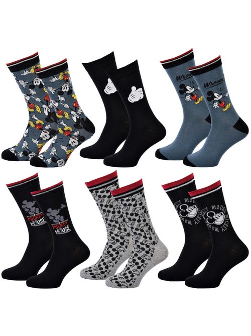 Chaussettes Mickey - Pack de 6 - Kiabi