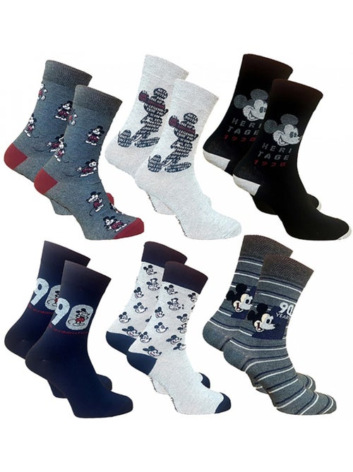 Chaussettes Mickey - Pack de 6 - Kiabi