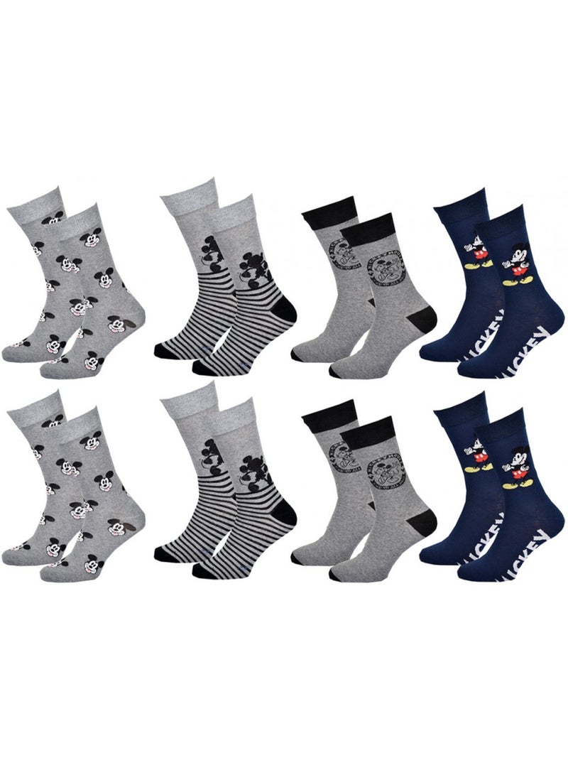 Chaussettes Mickey - Pack de 8 Multicolore - Kiabi