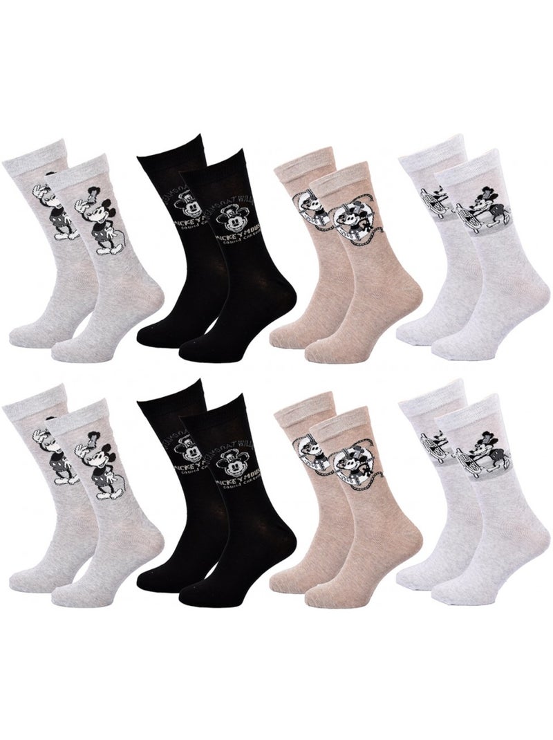 Chaussettes Mickey - Pack de 8 Multicolore - Kiabi