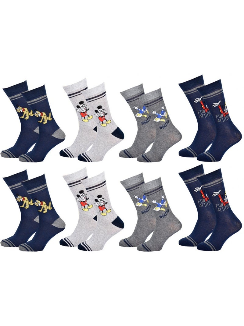 Chaussettes Mickey - Pack de 8 Multicolore - Kiabi