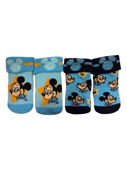 Chaussettes Mickey Etoile x2 Les Chatounets - Kiabi