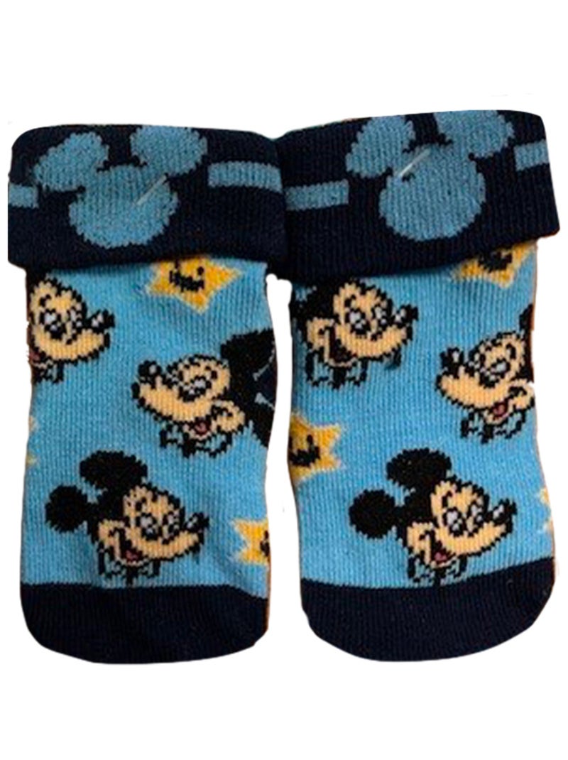 Chaussettes Mickey Etoile x2 Les Chatounets Bleu - Kiabi
