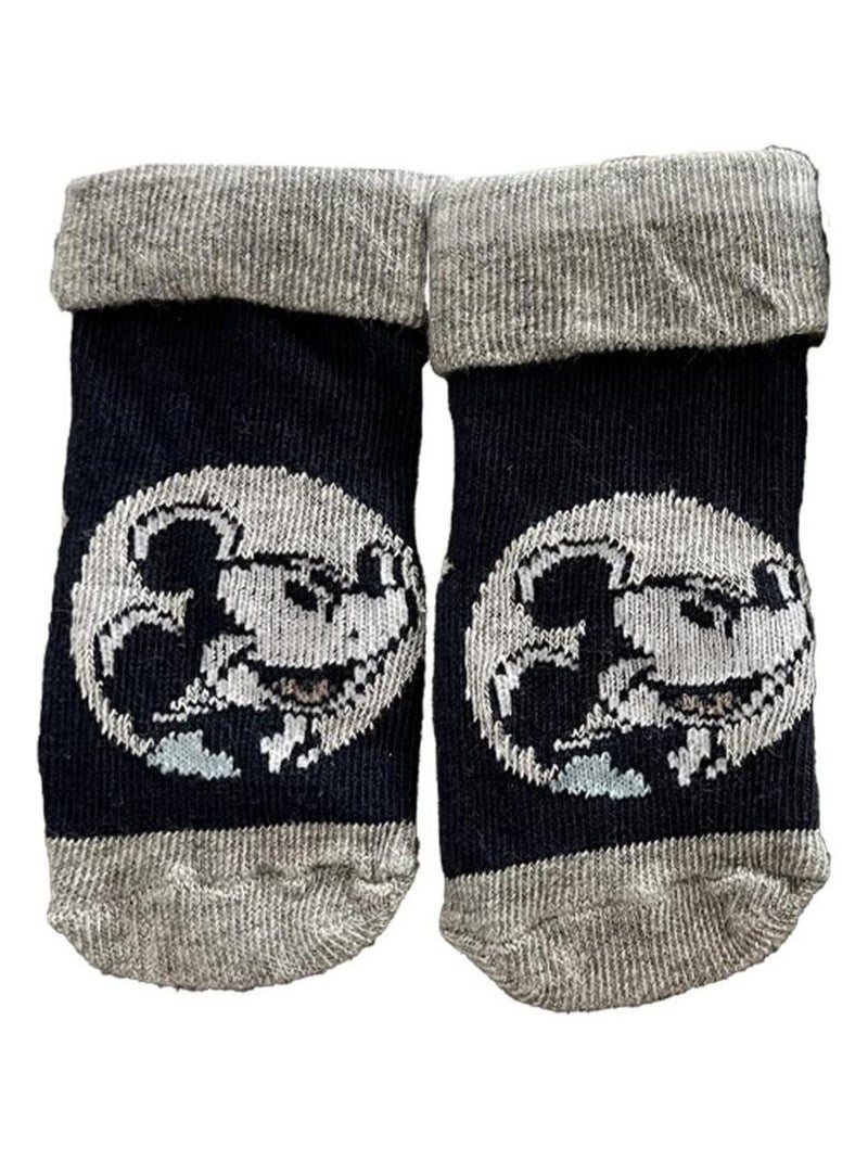 Chaussettes Mickey Les Chatounets Blanc Bleu marine Gris - Kiabi