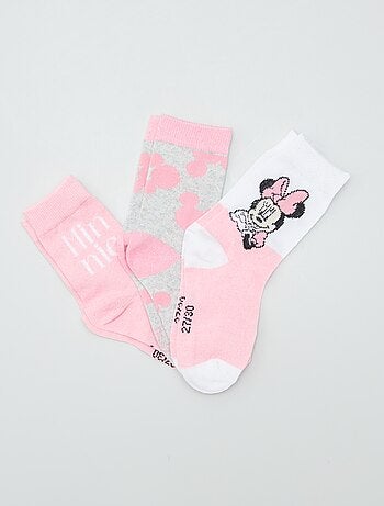 Chaussettes 'Minnie' - Lot de 3