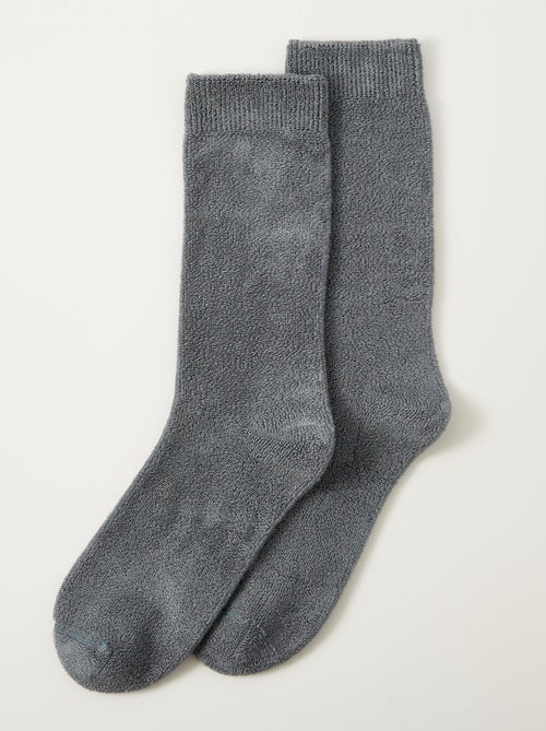 Chaussettes mixtes maille jersey bouclette Thermolactyl - Damart - Kiabi