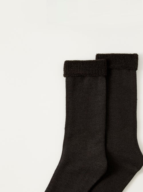 Chaussettes mixtes maille jersey bouclette Thermolactyl - Damart - Kiabi