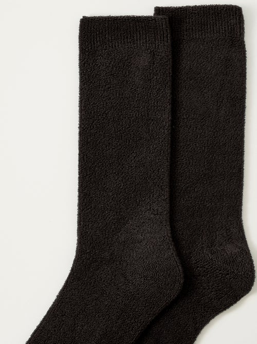 Chaussettes mixtes maille jersey bouclette Thermolactyl - Damart - Kiabi