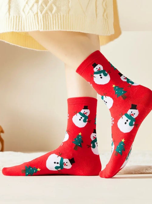 Chaussettes Motifs Noël - Kiabi