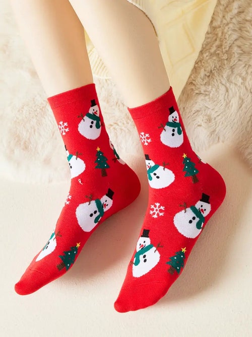 Chaussettes Motifs Noël - Kiabi