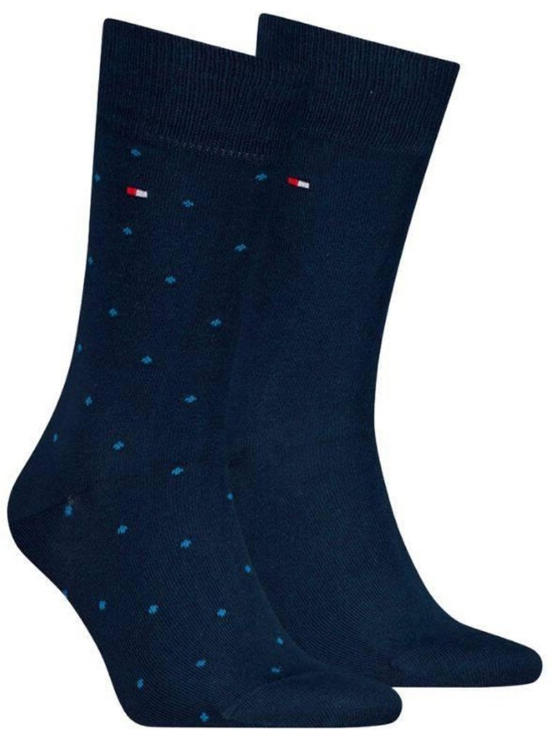 Chaussettes motif/style à pois - tommy hilfiger Bleu marine - Kiabi