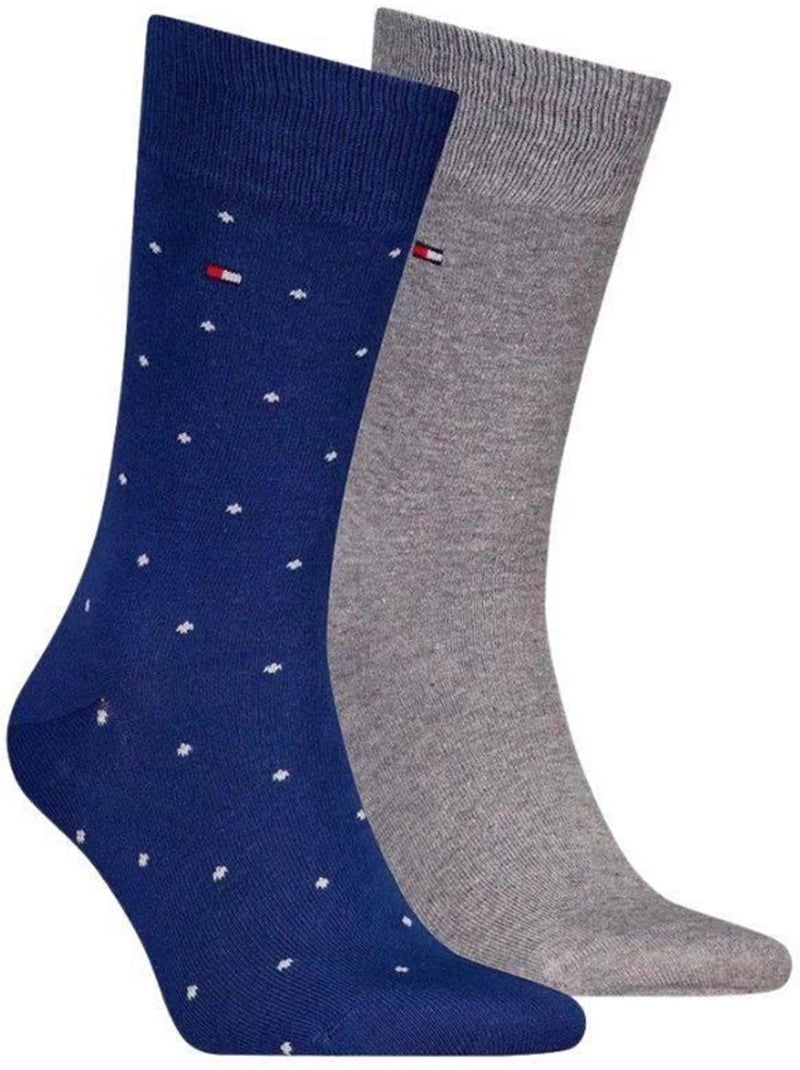 Chaussettes motif/style à pois - tommy hilfiger Gris Bleu Bleu - Kiabi