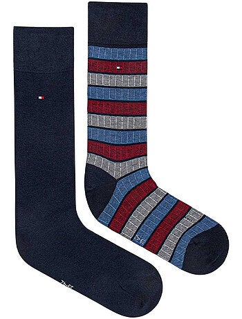 Chaussettes motif/style blocs de couleurs - tommy hilfiger