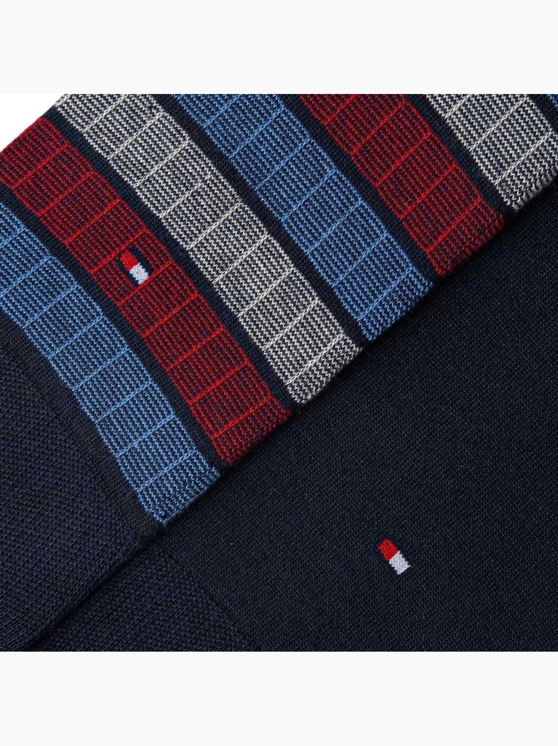 Chaussettes motif/style blocs de couleurs - tommy hilfiger Bleu marine - Kiabi