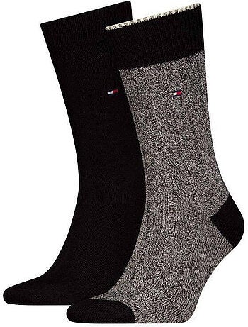 Chaussettes motif/style détail contrasté - tommy hilfiger