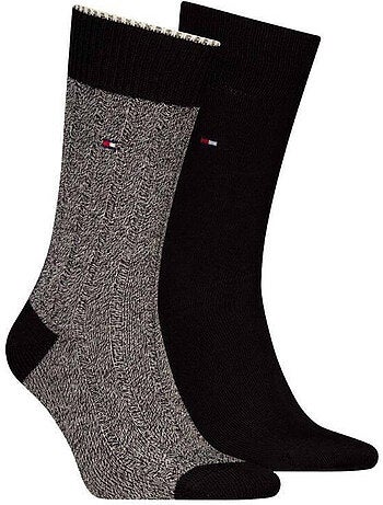 Chaussettes motif/style détail contrasté - tommy hilfiger